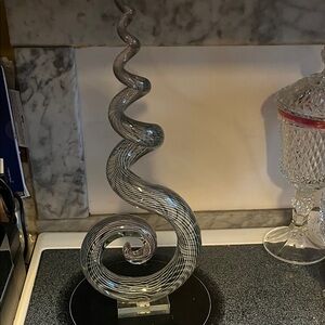 Diamond Supply Co. Clear Glass Spiral Art